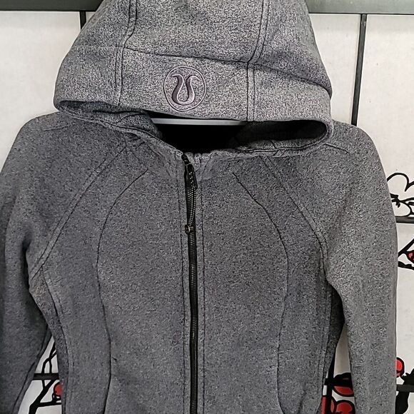 Lululemon Grey Full Zip Scuba Hoodie - Picture 5 of 8